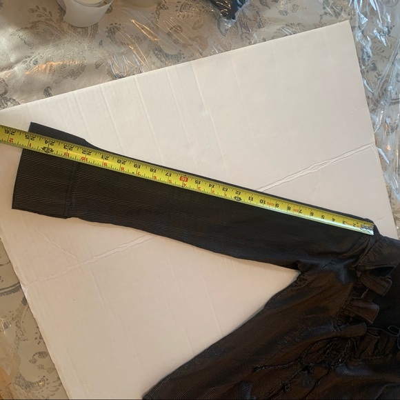 Kula collection ladies brown ruffled long sleeve top size 42 (EU) fits medium sz - Picture 8 of 12